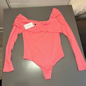 NWT Lover + Friends Florence bodysuit - pink